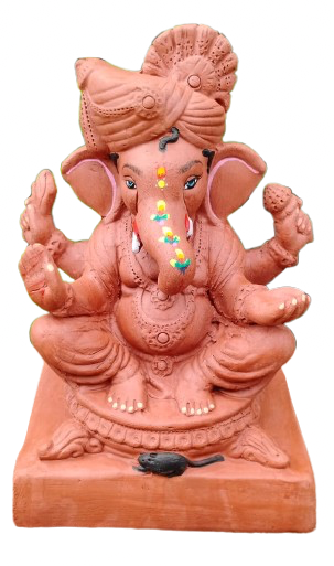 10 इंच नटराज फेटा गणेश